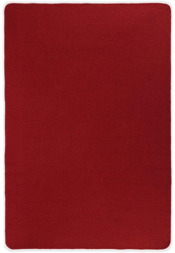 Kusový koberec z juty s latexovým podkladem 70×130 cm červený - Koberec - Main image
