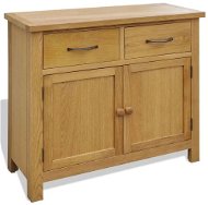 Chest of Drawers 90 x 33.5 x 83cm Solid Oak Wood - Chest of Drawers