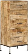 Komoda so zásuvkami 45 × 35 × 106 cm masívne mangovníkové drevo - Komoda