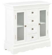 Chest of Drawers Chest of drawers white 70 x 28 x 70 cm solid pine wood - Komoda