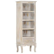 Chest of drawers gray 45 x 30 x 130 cm solid mango wood - Chest of Drawers