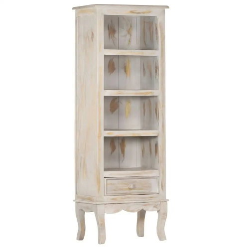 Chest of drawers gray 45 x 30 x 130 cm solid mango wood - Chest of Drawers - Main image