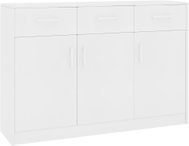 Sideboard white 110 x 34 x 75 cm chipboard 800702 - Sideboard