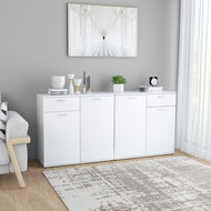 Sideboard white 160 x 36 x 75 cm chipboard 3054771 - Sideboard
