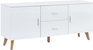 Sideboard white 160 x 40 x 70 cm MDF 247305 - Sideboard