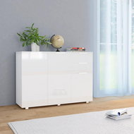 White sideboard with high gloss 107 x 35 x 76 cm 283718 - Sideboard