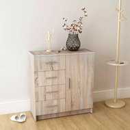 Sideboard chipboard 79 x 35 x 88 cm colour oak 244895 - Sideboard
