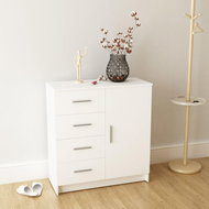 Sideboard chipboard 79 x 35 x 88 cm white 244896 - Sideboard