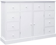 Sideboard with 10 drawers white 113 x 30 x 79 cm wood 284177 - Sideboard