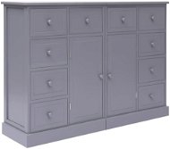 Sideboard with 10 drawers gray 113 x 30 x 79 cm wood 284176 - Sideboard