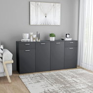 Sideboard gray 160 x 36 x 75 cm chipboard 3054773 - Sideboard