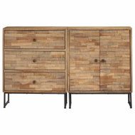 Set of sideboards 2 pcs made of recycled teak wood 275655 - Sideboard