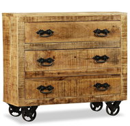 Sideboard with 3 drawers, hard mango wood - Sideboard