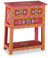 Sideboard made of solid mango tree hand painted pink - Sideboard