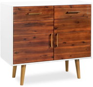 Sideboard made of solid acacia wood 90 x 33.5 x 83 cm - Sideboard