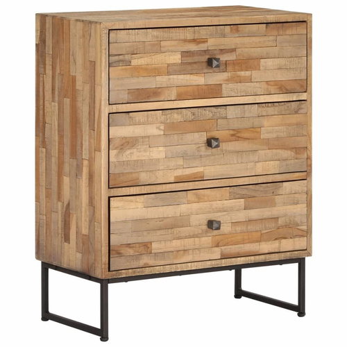 Sideboard made of recycled teak wood 60 x 30 x 75 cm - Sideboard - Main image