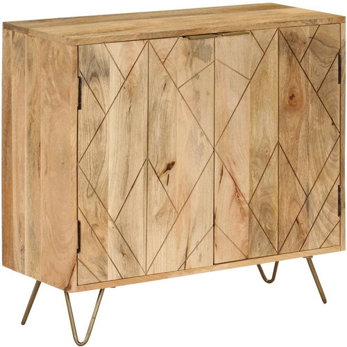 Sideboard solid mango wood 80 x 30 x 75 cm - Sideboard - Main image