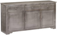 Sideboard gray 160 x 40 x 80 cm solid mango wood - Sideboard