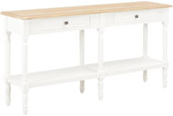 Sideboard white-brown 150 x 35 x 77 cm solid wood - Sideboard