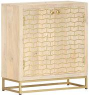 Gold sideboard 60 x 30 x 70 cm solid mango wood - Sideboard