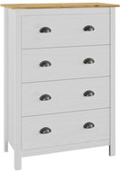 Sideboard Hill Range 4 drawers 79x40x110 cm solid pine - Sideboard