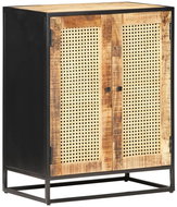 Sideboard 60x35x75cm coarse mango wood and natural reed - Sideboard