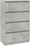 Príborník betónovo sivý 60 × 35 × 98,5 cm drevotrieska - Príborník