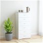 Sideboard Sideboard with 6 drawers white 50 x 34 x 96 cm chipboard - Příborník