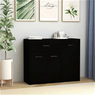 Príborník čierny 88 × 30 × 70 cm drevotrieska - Príborník