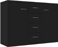Príborník čierny 88 × 30 × 65 cm drevotrieska - Príborník