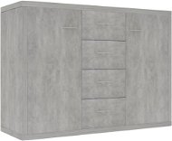 Príborník betónovo sivý 88 × 30 × 65 cm drevotrieska - Príborník
