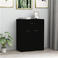 Príborník čierny 60 × 30 × 75 cm drevotrieska - Príborník