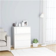 White sideboard with high gloss 60 x 35 x 76 cm chipboard - Sideboard