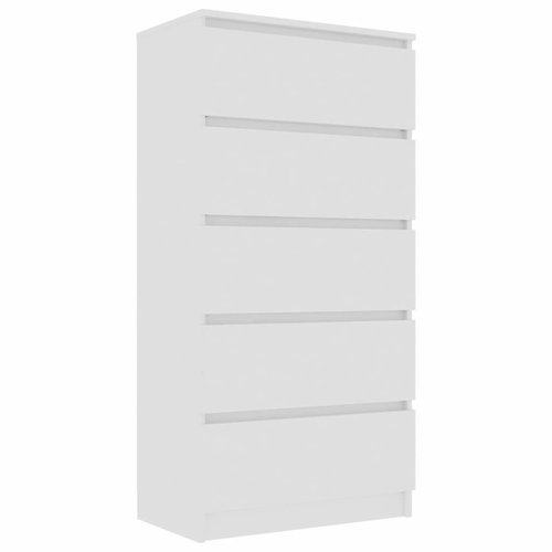 vidaZL Sideboard with drawers white 60 x 35 x 121 cm chipboard - Sideboard - Main image