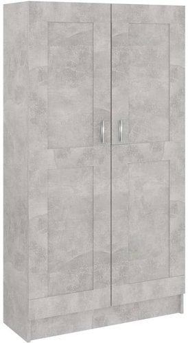 Bookcase concrete gray 82.5 x 30.5 x 150 cm chipboard 802727 - Bookshelf - Main image