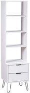 Library New York Range white solid pine 321141 - Bookshelf
