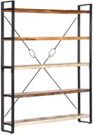 Bookcase with 5 Shelves 140x30x180cm Solid Recycled Wood 286583 - Bookshelf