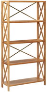 Bookcase with 5 shelves 80 x 30 x 163.5 cm solid oak wood 325573 - Bookshelf