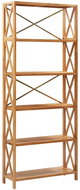 Bookcase with 6 shelves 80 x 30 x 205 cm solid oak wood 325574 - Bookshelf
