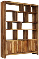 Bookcase made of solid sheesham wood 150 x 35 x 200 cm - Bookshelf