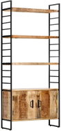 4-storey Bookcase 80 x 30 x 180cm Thick Mango Wood - Bookshelf