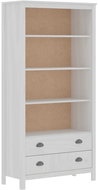 Hill Range bookcase white 85 x 37 x 170.5 cm solid pine - Bookshelf