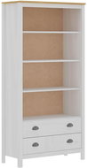 Hill Range bookcase white 85 x 37 x 170.5 cm solid pine - Bookshelf