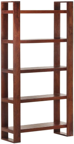 Bookcase honey brown 85 x 30 x 166 cm solid acacia wood - Bookshelf - Main image