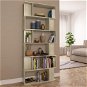 Shelf Bookcase / room screen sonoma oak 80x24x192 cm chipboard - Regál