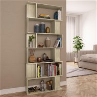 Bookshelf Bookcase / room screen sonoma oak 80x24x192 cm chipboard - Knihovna
