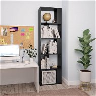 Bookcase / room screen black 45 x 24 x 159 cm chipboard - Bookshelf