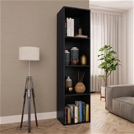 Bookcase / TV cabinet black 36 x 30 x 143 cm chipboard - Bookshelf