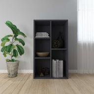 Bookcase / sideboard gray 50 x 25 x 80 cm chipboard - Bookshelf