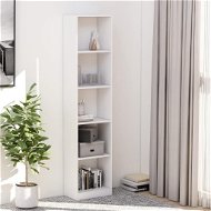 Bookcase with 5 shelves white 40 x 24 x 175 cm chipboard - Shelf